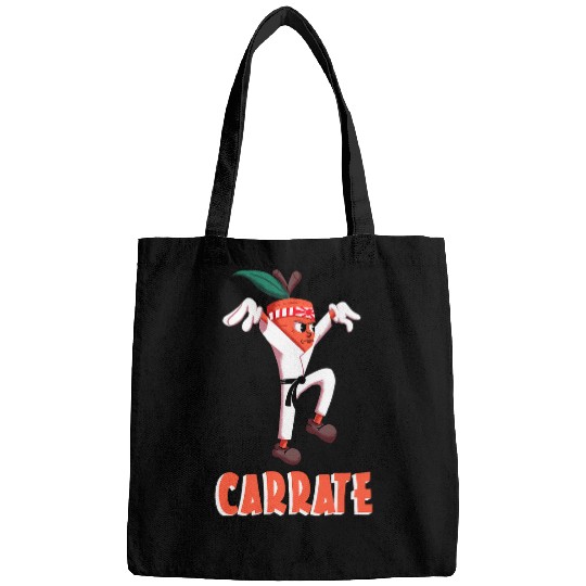 Funny Martial Arts Carrot The Kung Fu Carrate Student Bags
