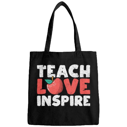 Teach Love Inspire Teaching School Kindergarten Teacher Bags