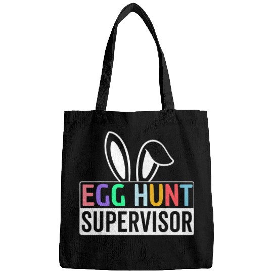 Egg Hunt Supervisor Egg Hunting Party Mom Dad Family Easter 3 Bags