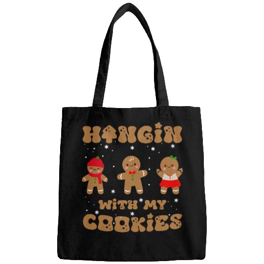 Hangin With My Cookies Gingerbread Teacher Christmas Pajama Bags