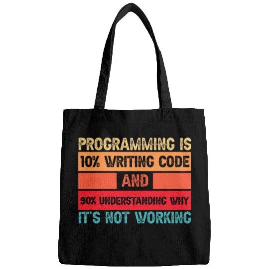 Humorous Programming Quote Programmer Software Developer Bags