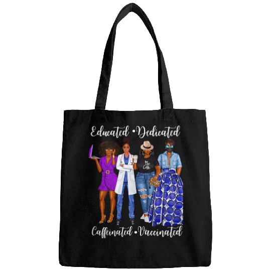 Womens Surgeon Doctor Student medicals Vaccinated Black Queen Coffee Bags