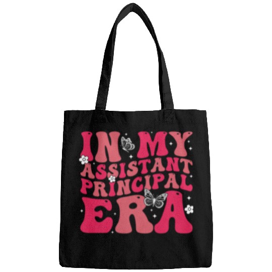 Groovy In My Assistant Principal Era Job Title School Worker Bags