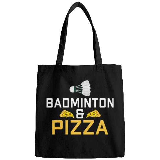 Badminton and Pizza Lover Badminton Bags