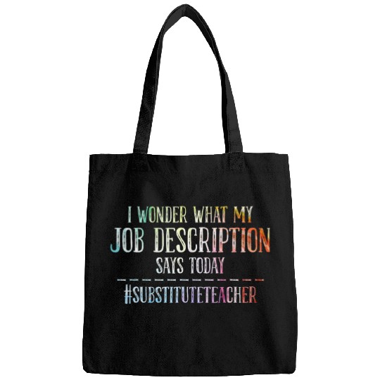 Job Description Substitute Teacher Bags
