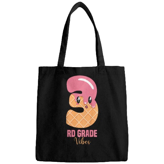 Kids Third Grade Vibes 3rd Grade Team 1st Day of School Ice Cream Bags