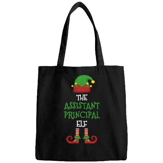 Assistant Principal Elf Matching Pajamas Christmas Teacher Bags