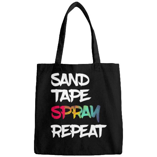 Autobody Technician Sand Tape Spray Repeat Auto Body Painter Bags