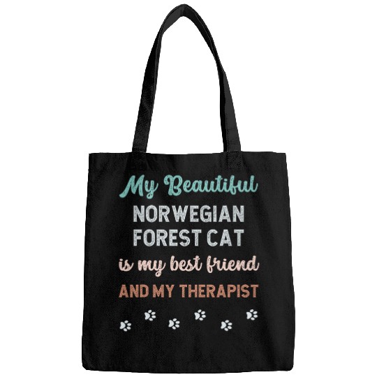 Norwegian Forest Cat Owner Lover Therapist And Friend Bags