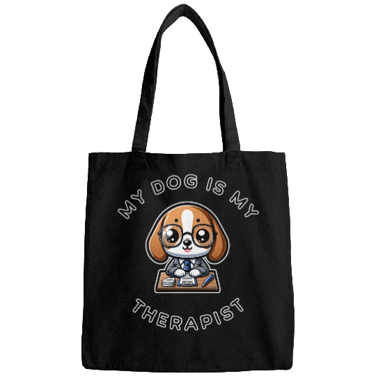 My Dog is my Therapist Kawaii Beagle by MCS Bags
