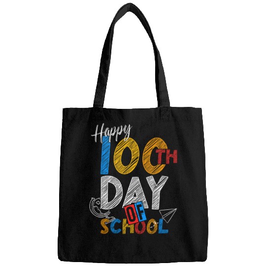 Teacher Student Happy 100 Days of School Bags