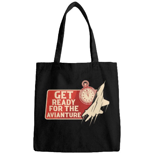 Aviation Airplane Fighter Jet Plane American US Flag Pilot 2 Bags