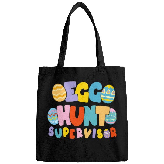 Egg Hunt Supervisor Retro Eggstravaganza Coordinator Design Bags