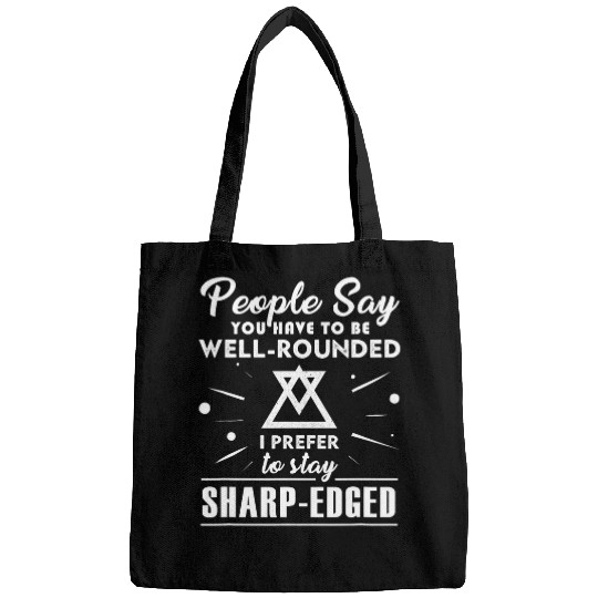 Funny Math Teacher Well Rounded Sharp Edged Pun Math Bags