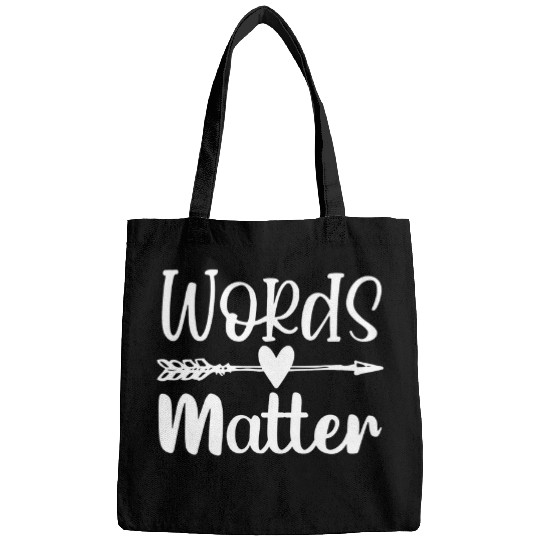 Teacher education school principal student gift words matter Bags
