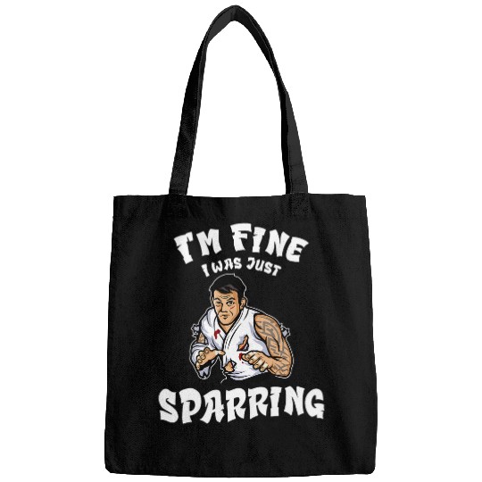 Funny Taekwondo Im Fine Sparring Martial Arts Bags