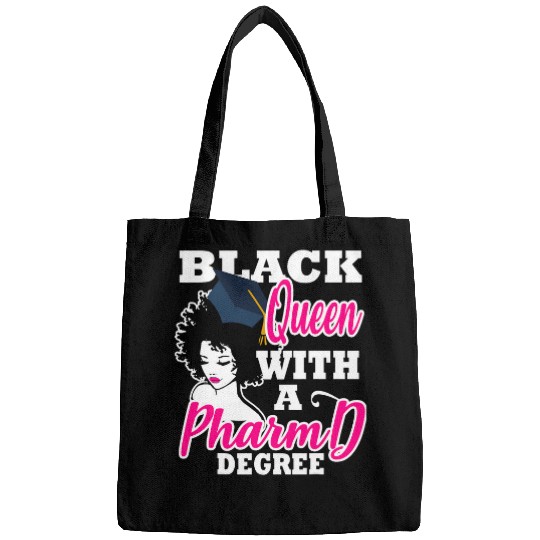 Black Queen Pharmacy Degree Graduation PharmD Pharmacist Her Bags