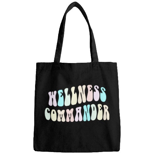 Funny WELLNESS COMMANDER Leader Health nurses Trainer Life Bags