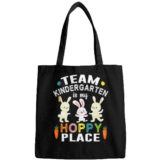 Carrot Bunnies Together Team Kindergarten Is My Hoppy Place Bags