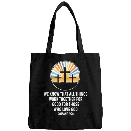 Romans 828 8 28 God Jesus Religious Quote Christian Salty Bags