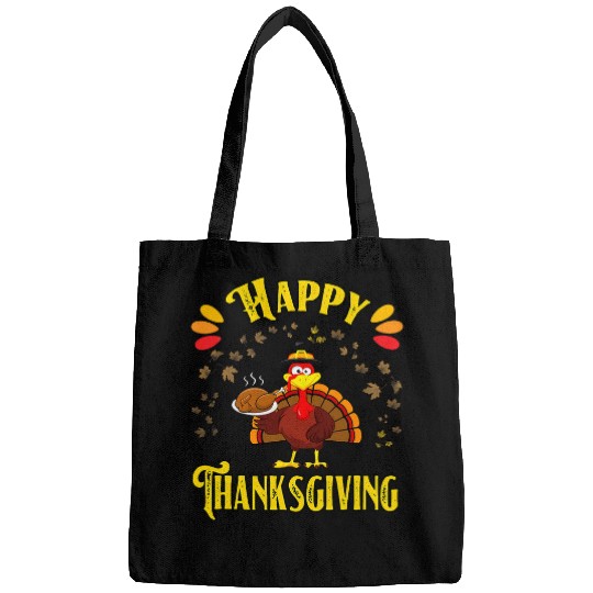 Happy Thanksgiving 2Funny Turkey Day Autumn Fall Season 24 Bags