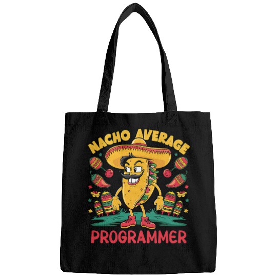 Nacho Average Programmer Cinco De Mayo Mexican Coder Coding Bags