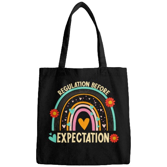 Regulation Before Expectation Cute ABA SPED Teacher Therapy 2 Bags