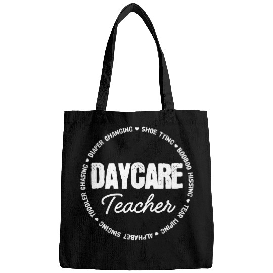 Teacher Student First Last Day of Daycare Teacher Crew Squad Bags