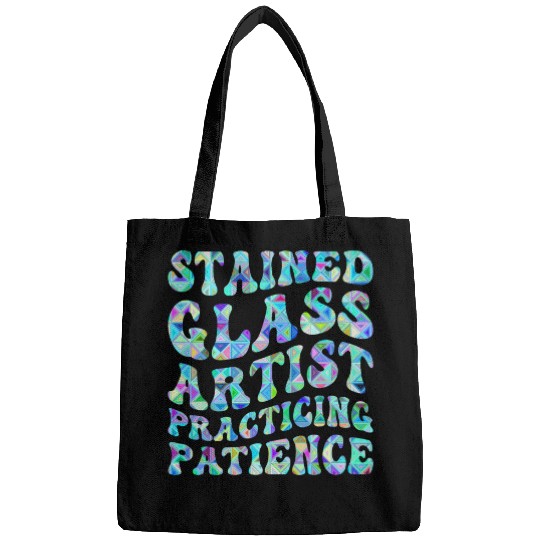 Funny Stained Glass Artist Stained Glass Window Art 4 Bags