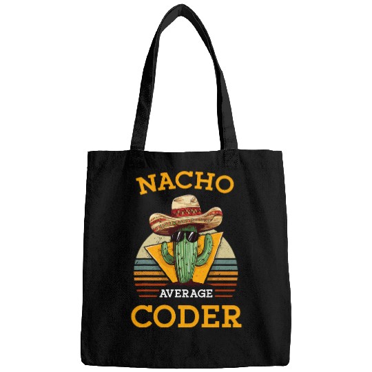 Nacho Average Coder Mexican Software Programmer Funny Joke 1 Bags