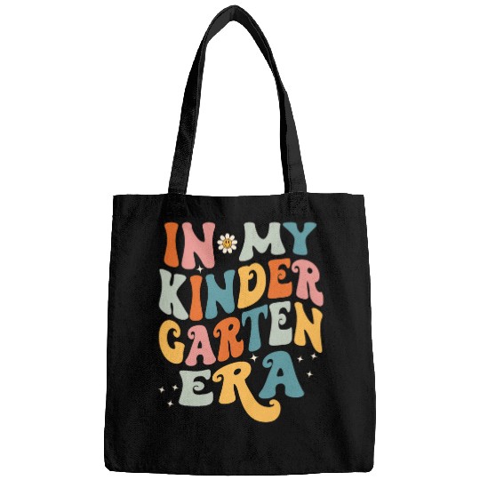 In My Kindergarten Teacher Era Kinder Groovy Retro Bags