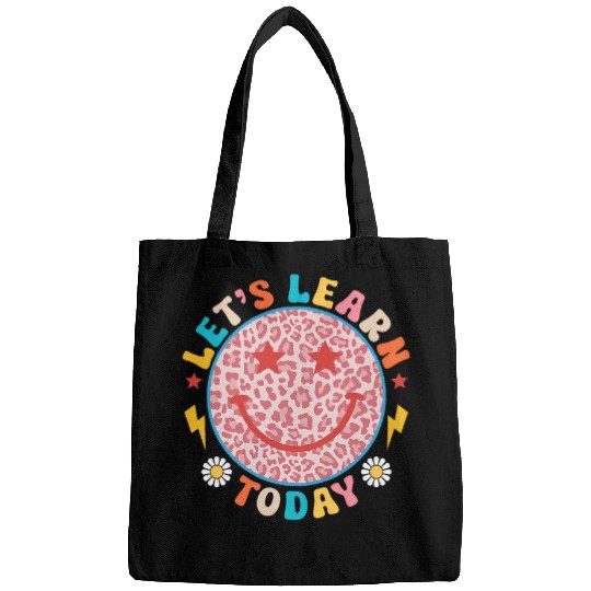 Teacher Women Back to School Lets Learn Today Students Bags