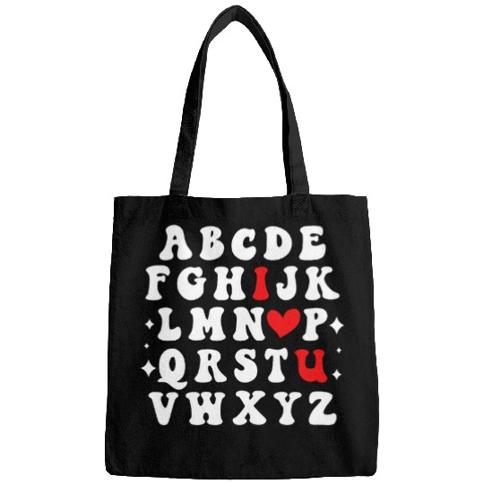 ABC Chalk Alphabet I Love You English Teacher Valentines Day 3 Bags