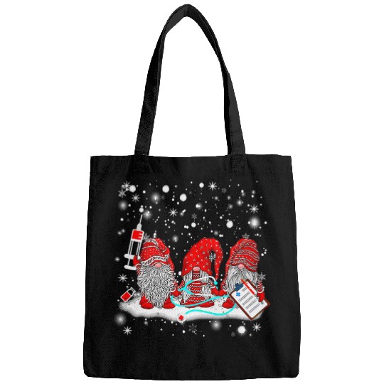 Funny nurses Gnomes Santa Christmas Light Nursing Lover Bags