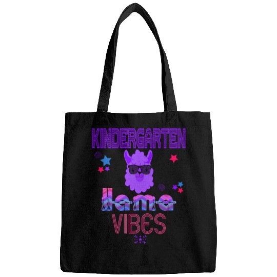 Kindergarten Llama Vibes Cute 1st Day Kids Back To School Bags