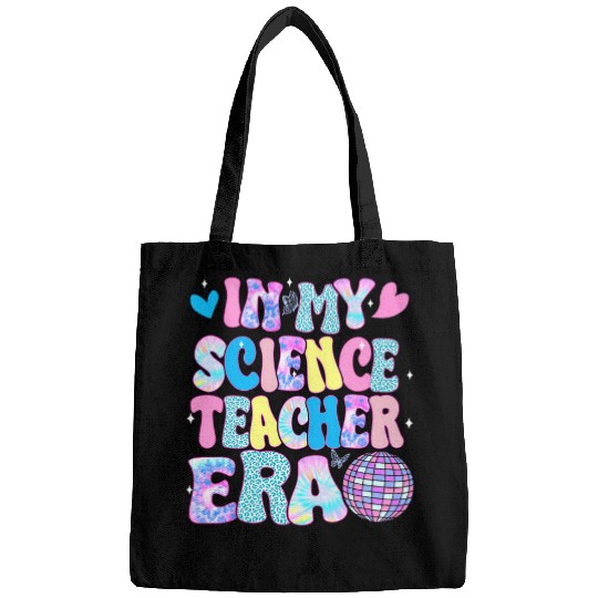 Tie Dye Leopard Back to school In My Science Teacher Era Bags