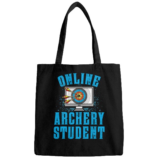 Funny Virtual Learning Online Archery Student Bags
