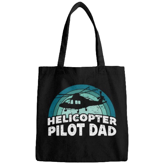 Helicopter Pilot Dad Aviation Flight Aviator Bags