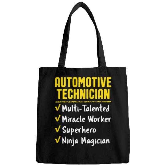 Automotive Technician Miracle Worker Ninja Funny Office Gift Bags