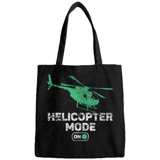 Helicopter Mode On Funny Dad Daddy Father 3 Bags