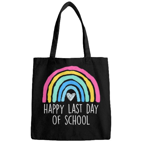 Happy Last Day Of School Teacher Student Graduation 1 Bags