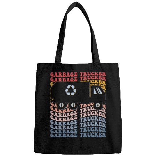 Garbage Trucker Groovy Garbage Truck Recycling Trash Truck Bags