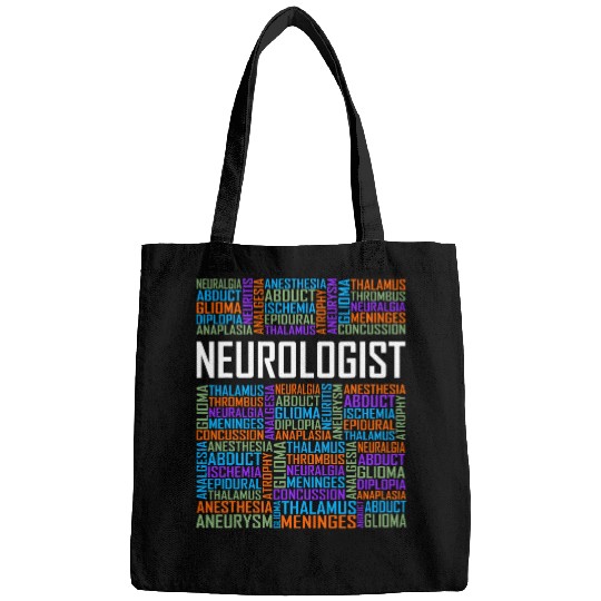 Neurologist Words Lover Gift Graduate Student Neurology Bags