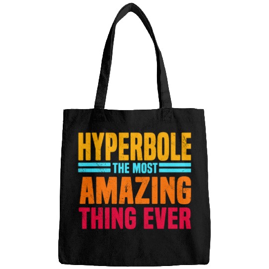 English Teacher Grammar Hyperbole Professor Writer Editor Bags