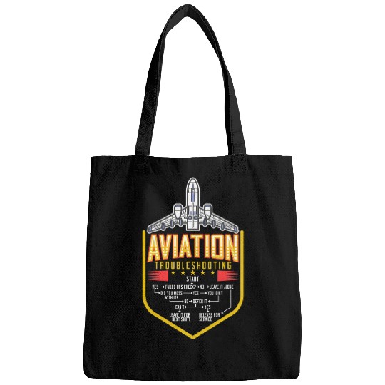 Funny Pilot Aviation Aircraft Mechanic Flight Instructor Bags