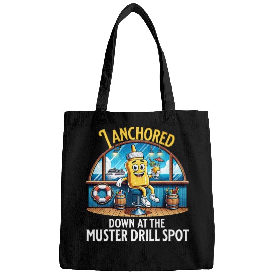 Funny Boat Cruise muster drill safety sea vacation 7 Bags