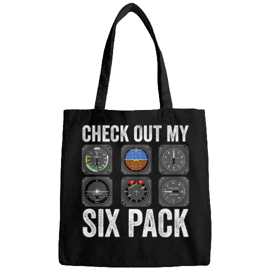 Funny Pilot Check Out My Six Pack Flight Simulation Aviator Bags