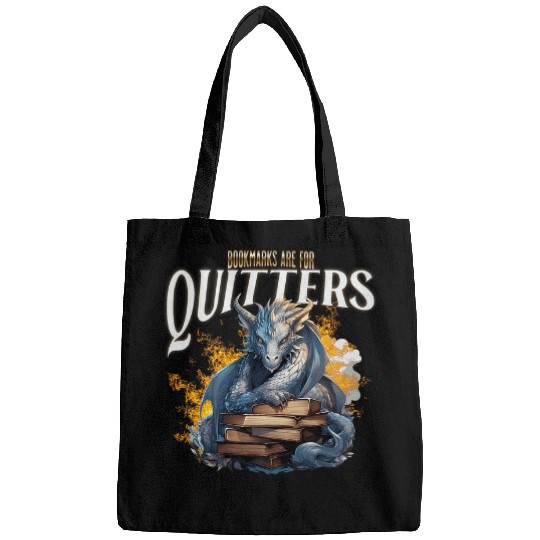 Bookmarks Are For Quitters Fantasy And Folklore Book Lovers Bags