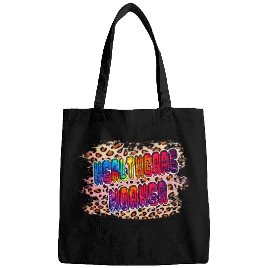 healthcares Worker Tie Dye Leopard Bags