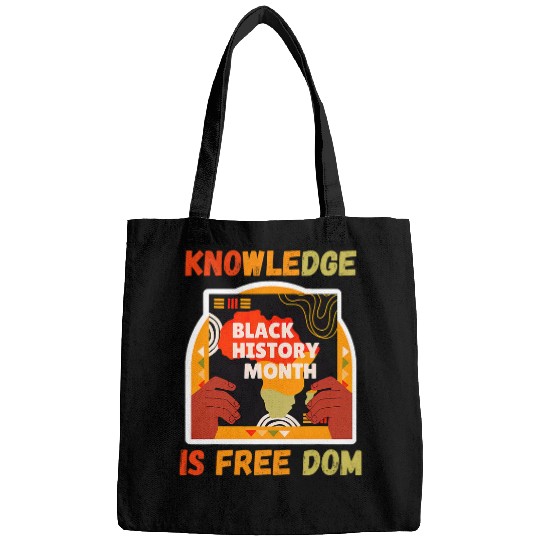 Knowledge Education Is freesdom Teacher Black History Month Bags